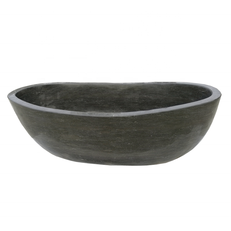 Dark Grey Limestone Bath Tub 1.8m bathtub natraul stone tub