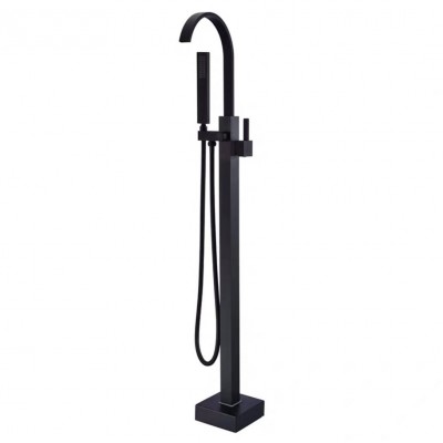 Black Modern bathtub Faucet free standing bathtub faucet floor mounted bathtub faucet