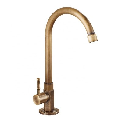 Hot Sale Artistic Brass Antique Bathroom Faucet Sanitary Wash Basin Water Mixer Tap